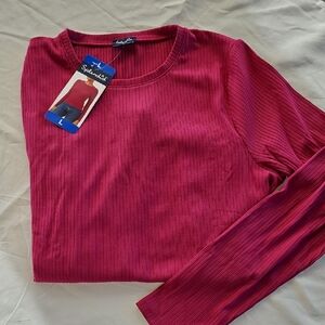 Splendid Ribbed Long-Sleeve  NWT Large